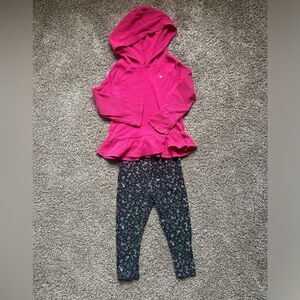 Carter’s Toddler Girls Floral Pink Set || size 24 months